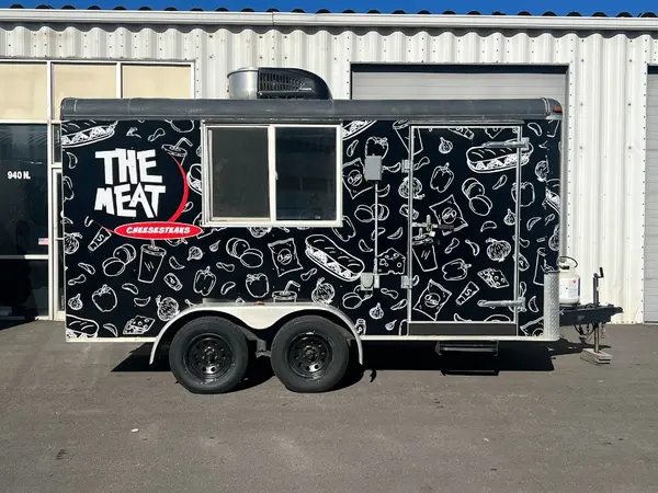 The Meat Cheesesteaks trailer wrap