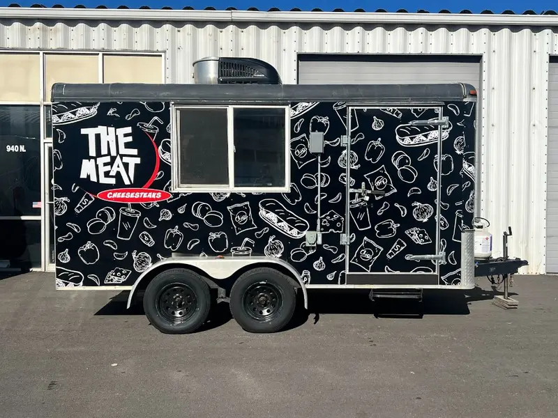 The Meat Cheesesteaks trailer wrap
