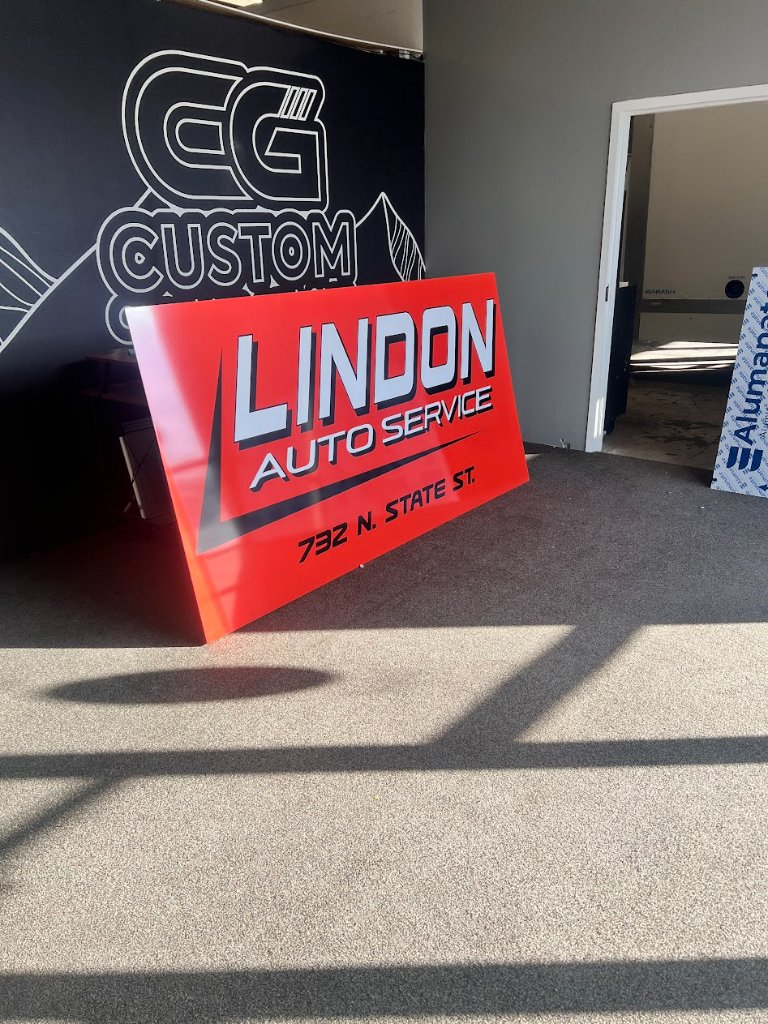 Lindon Auto Service storefront sign