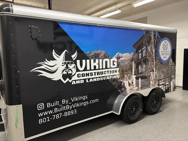 Viking Construction trailer wrap