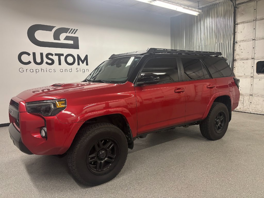 Toyota 4Runner color change wrap red