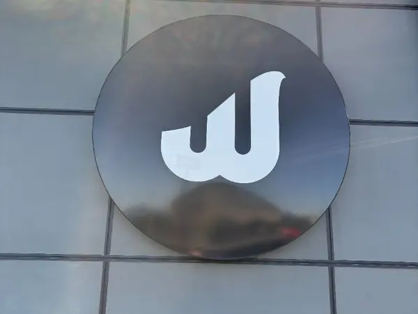 The Wash round dimensional logo sign