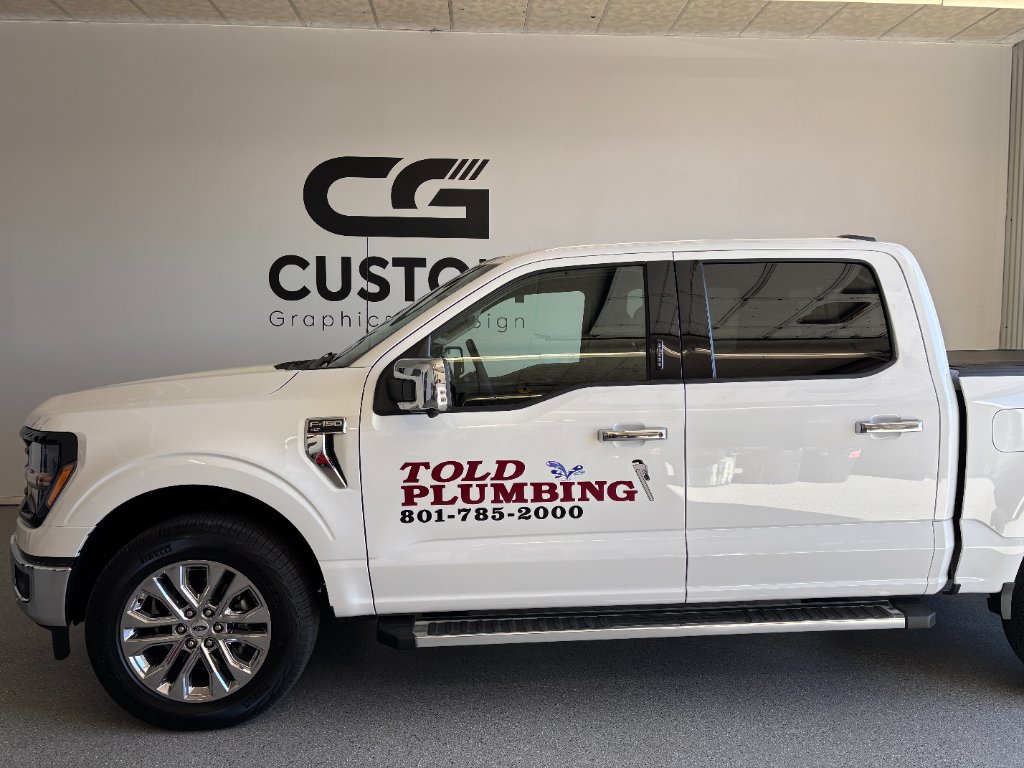 Told Plumbing F-150 fleet graphics