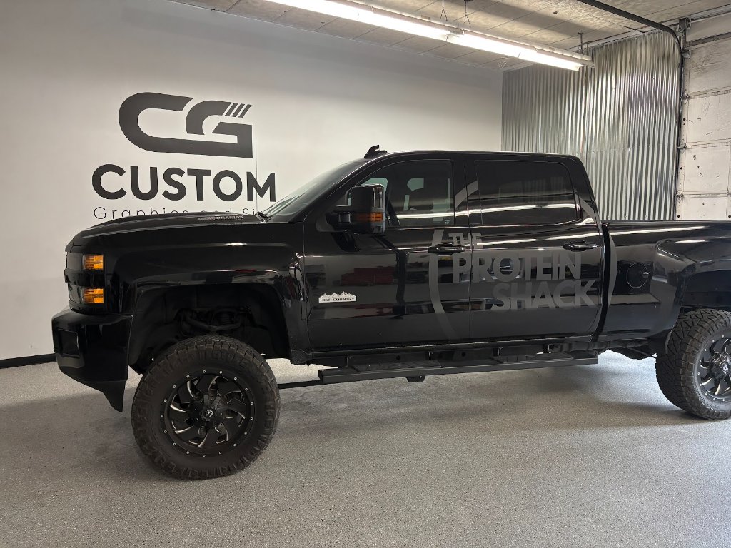 The Protein Shack truck decals