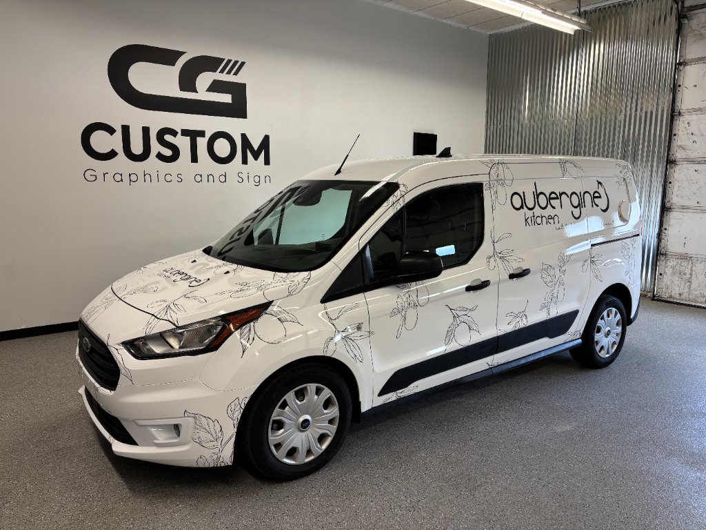 Aubergine Kitchen Ford Transit Connect wrap