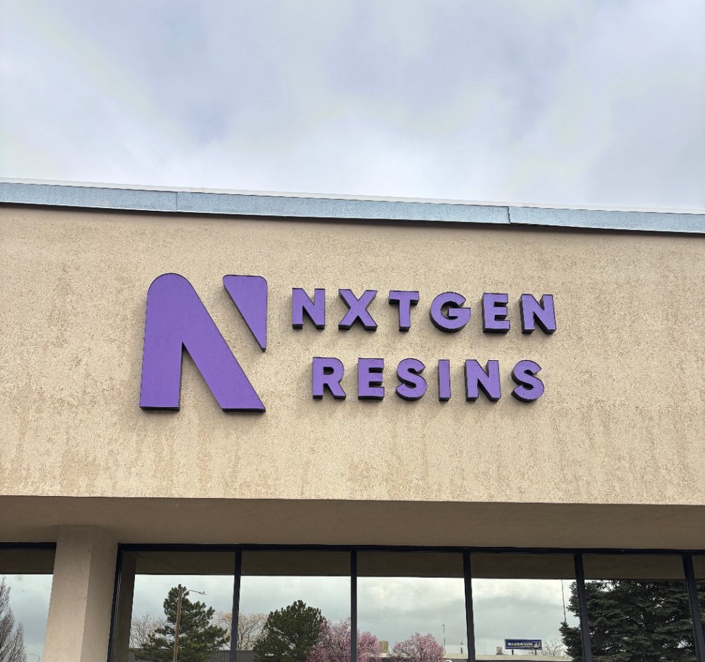 NxtGen Resins dimensional channel letters