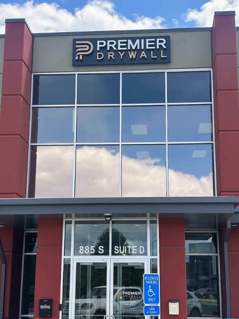 Premier Drywall exterior building sign
