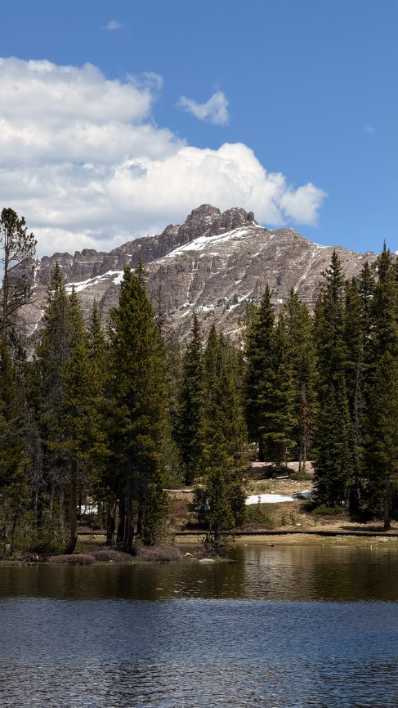 Val Wise at Mirror Lake, Uinta Mountains