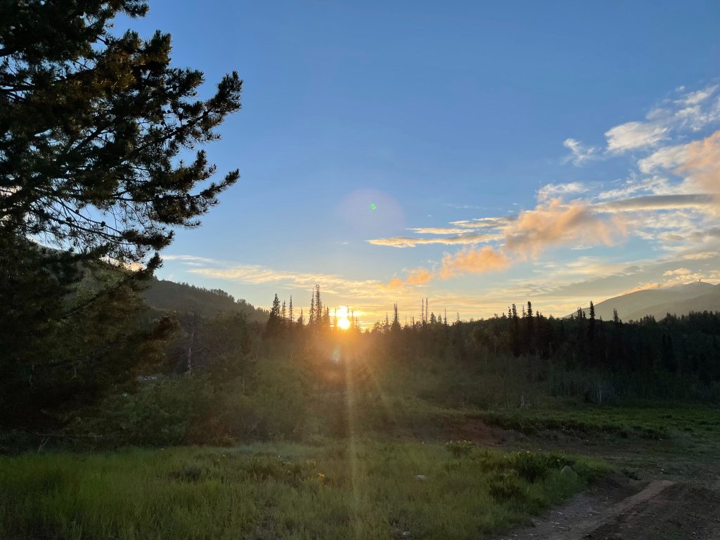 Uinta Mountains alpine sunset