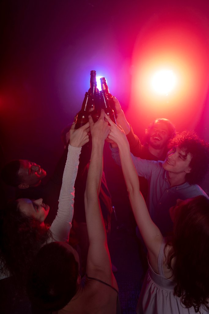 Crowd raving