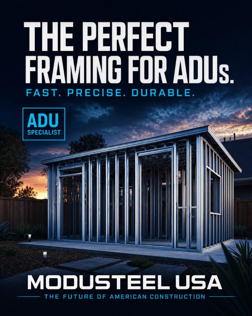 Perfect Framing for ADUs.