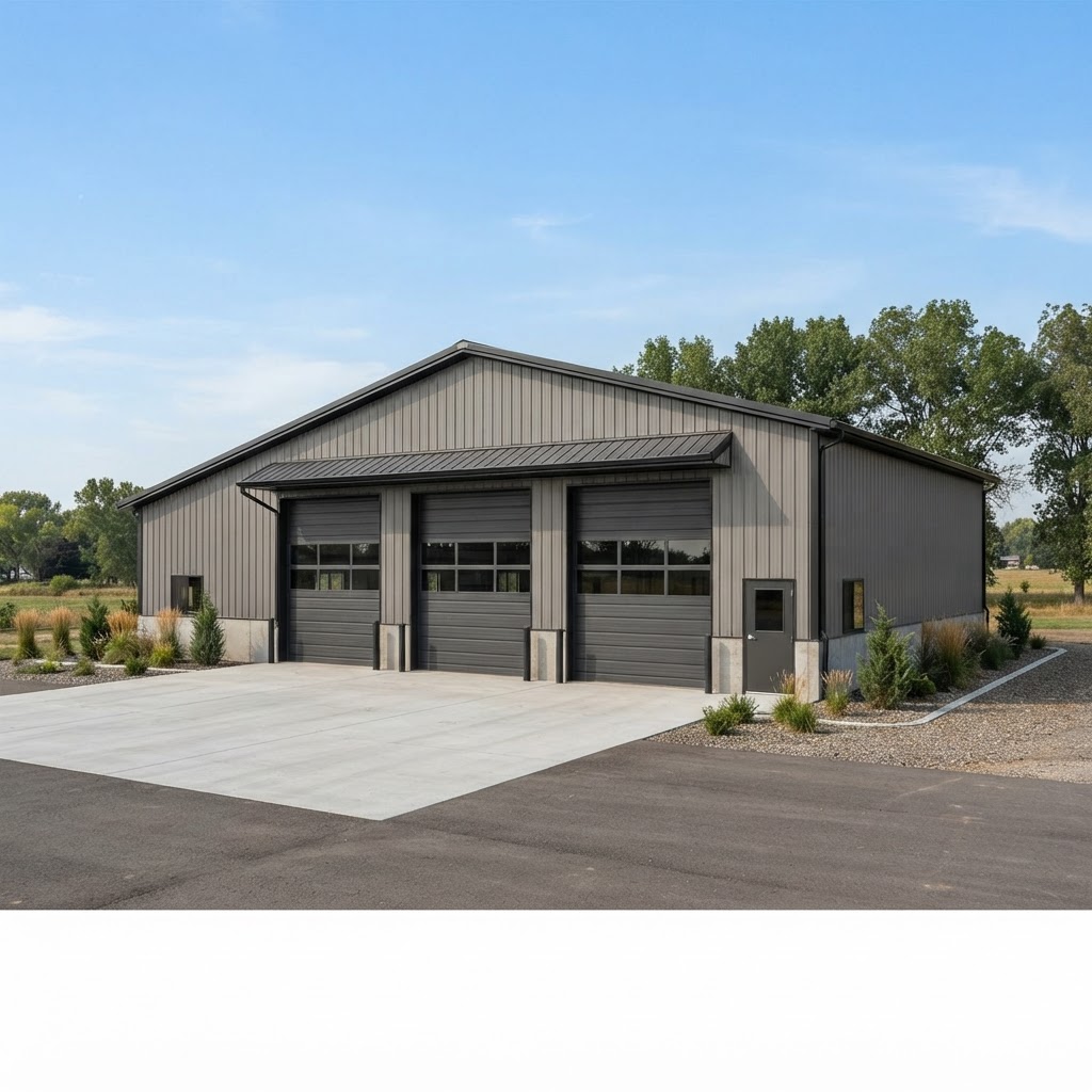 40' × 60' Three-Bay Shop