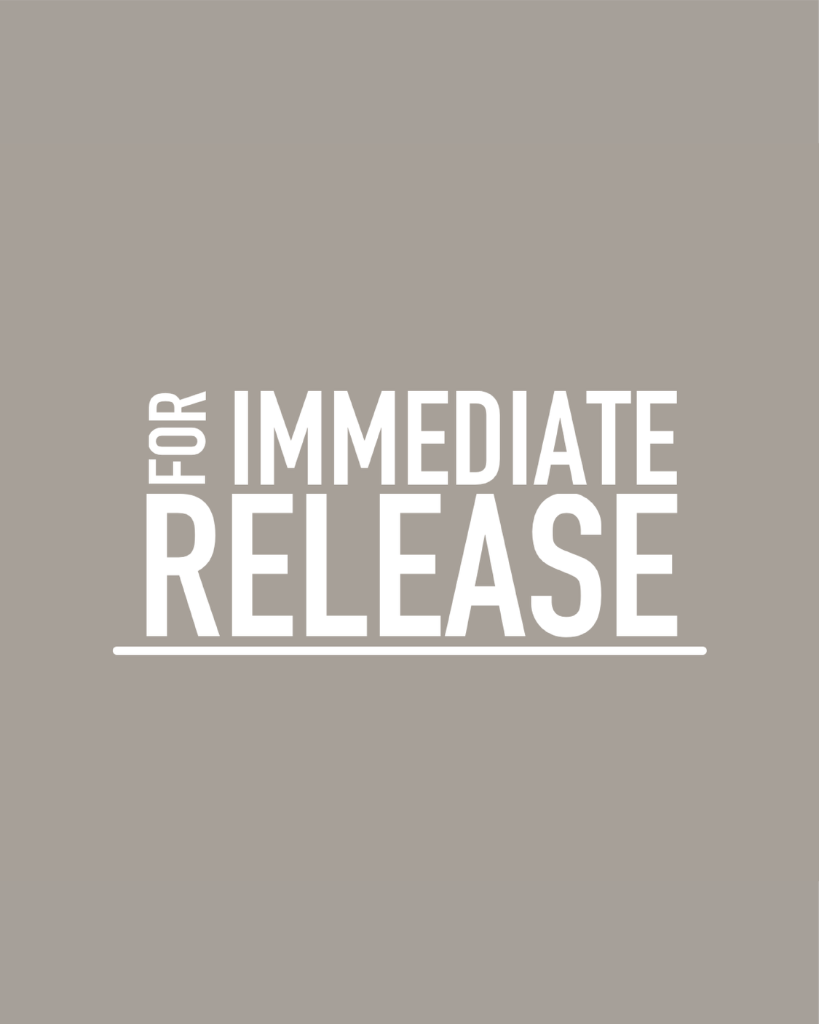 For Immediate Release