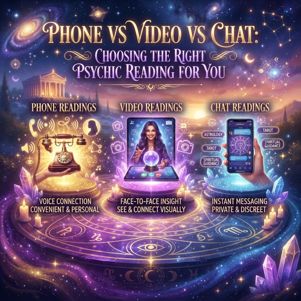 Phone vs Video vs Chat: Finding Your Perfect Psychic Reading