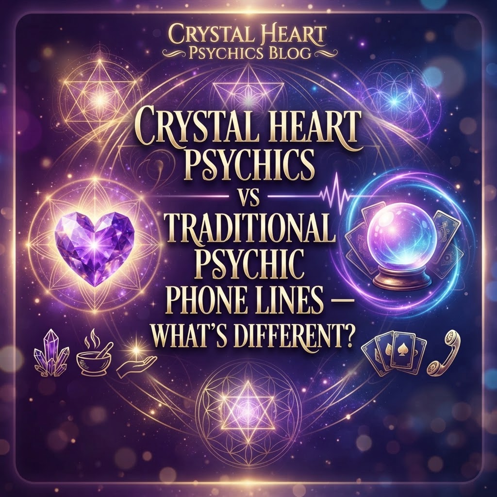 Crystal Heart Psychics vs Traditional Psychic Phone Lines — What's Different?