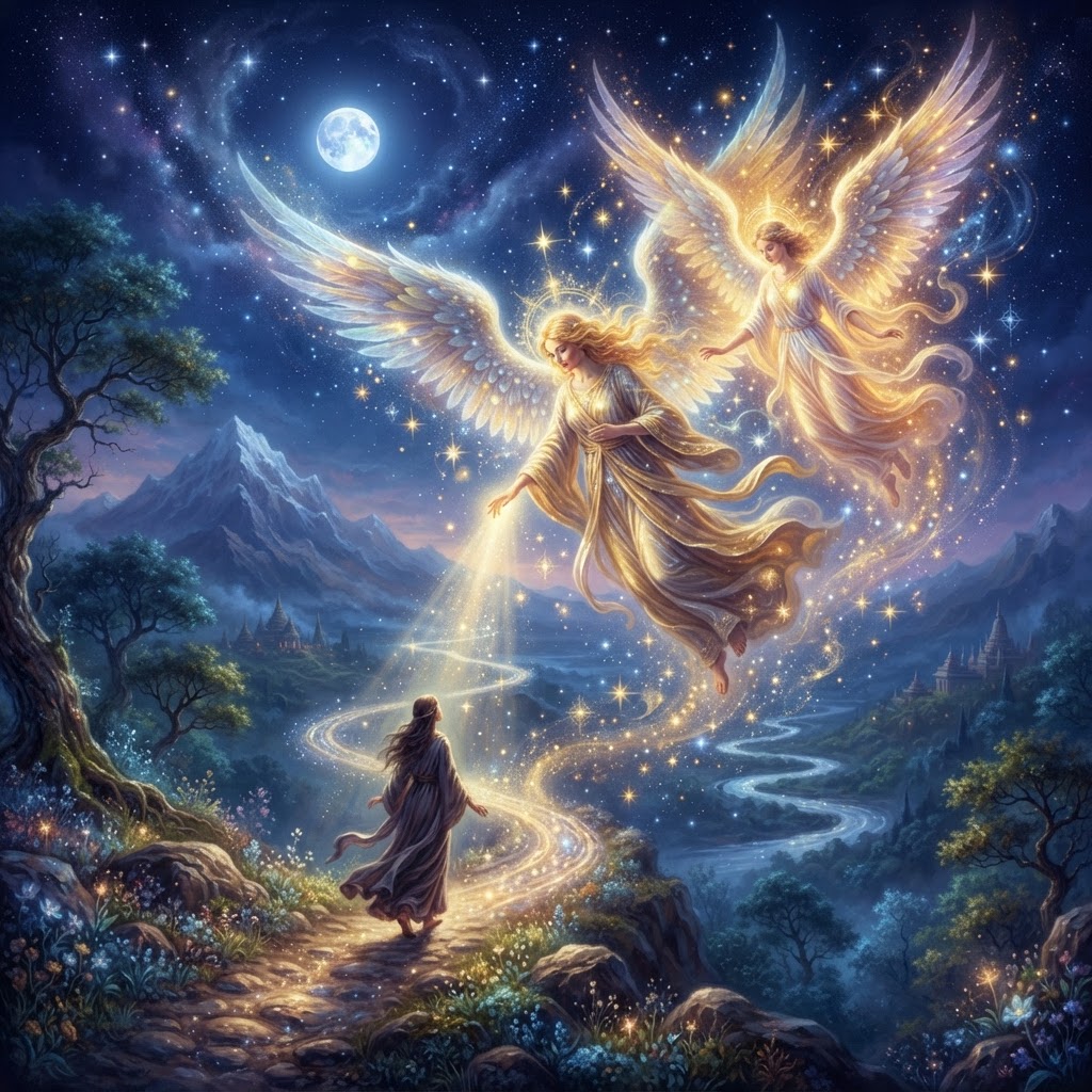 Angels are always there to light our path
