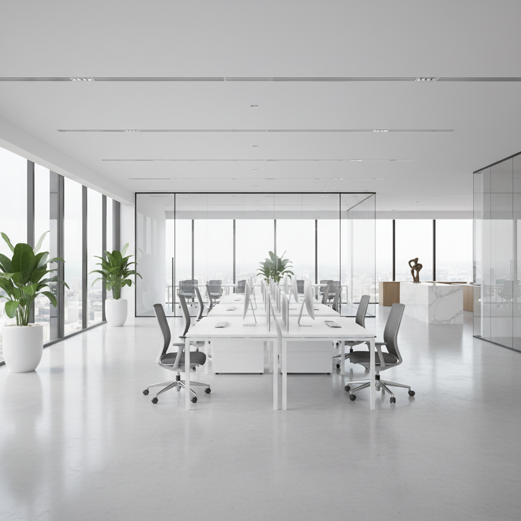 Pristine luxury living room interior