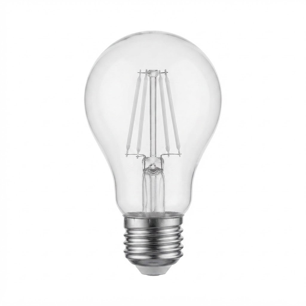 LED крушка a60 5W 600lm E27  4500K  филамент 2
