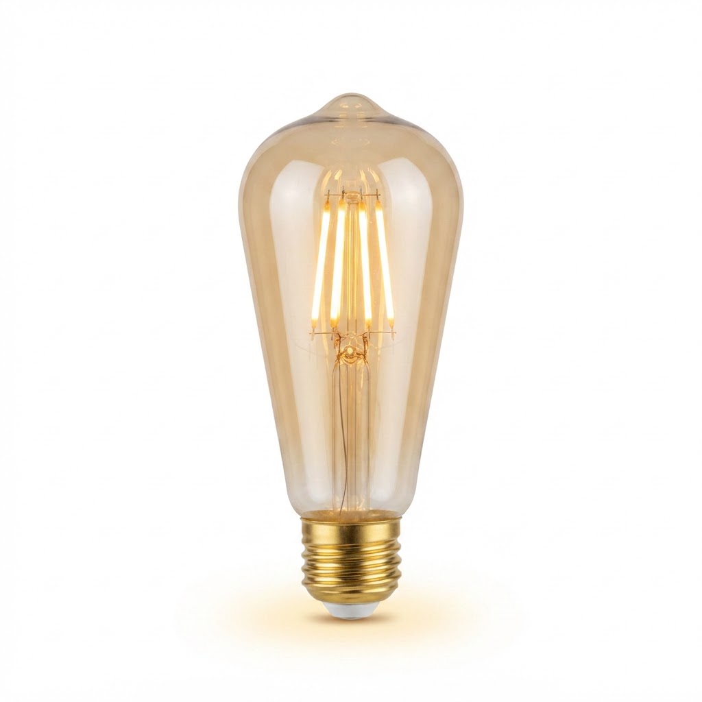 LED крушка E27 st64 4W 400lm 2500K златиста 2