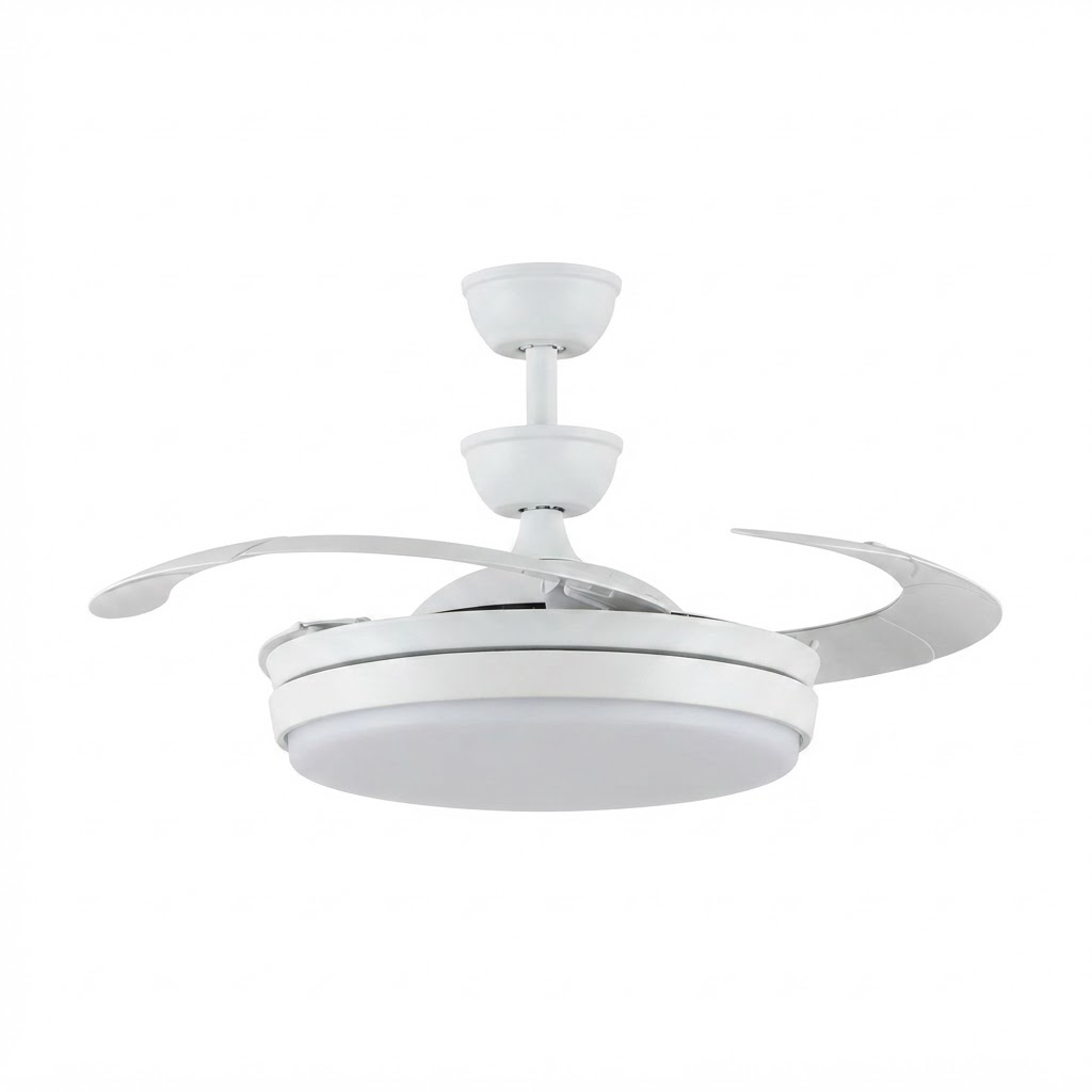 LED вентилатор за таван с осветител 36W 3CCT 2880LM бял с дистанционно 2