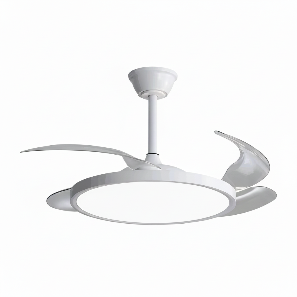 LED вентилатор за таван 36W 3CCT 2880LM бял слим - с дистанционно