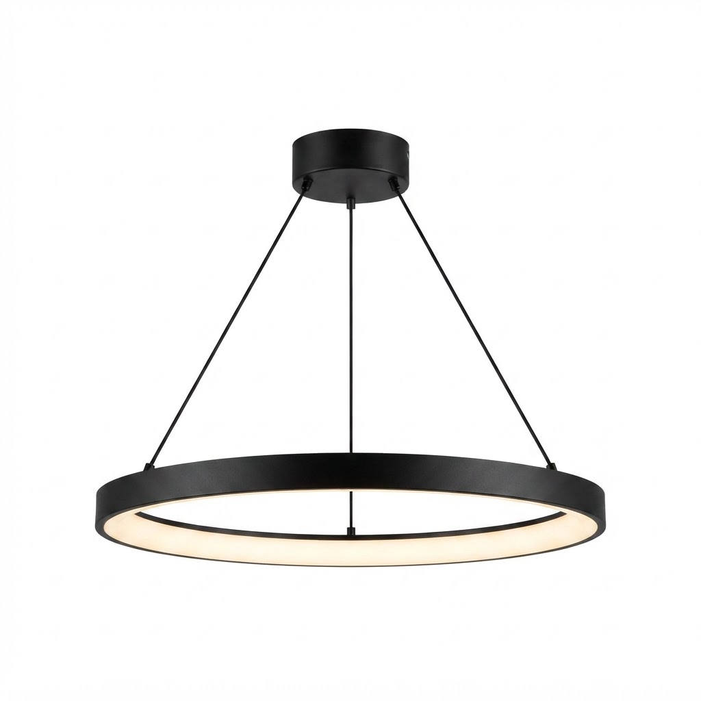Висящ LED осветител 28W 3000K черен 2