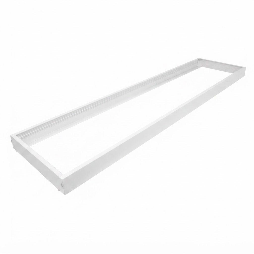 Рамка за LED панел 300x1200мм за открит монтаж бяла профил за таван