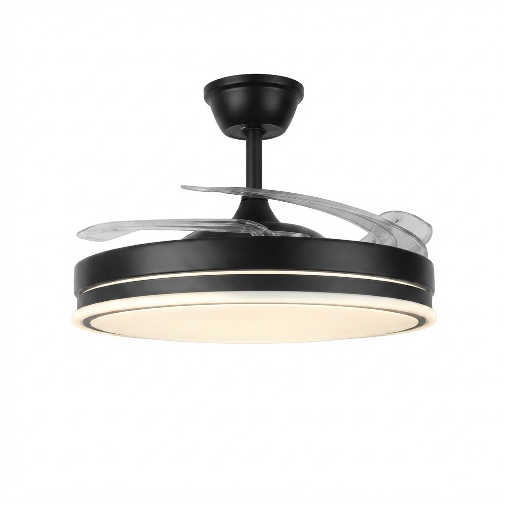 LED Таванен вентилатор с осветление 36W 3CCT 2880LM черен с дистанционно управление 4