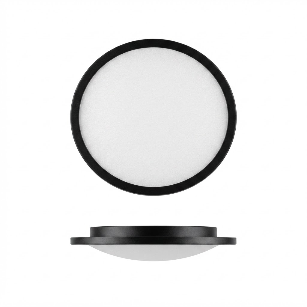 LED осветител за таван 50W 3000-6000K с дистанционно черен 2