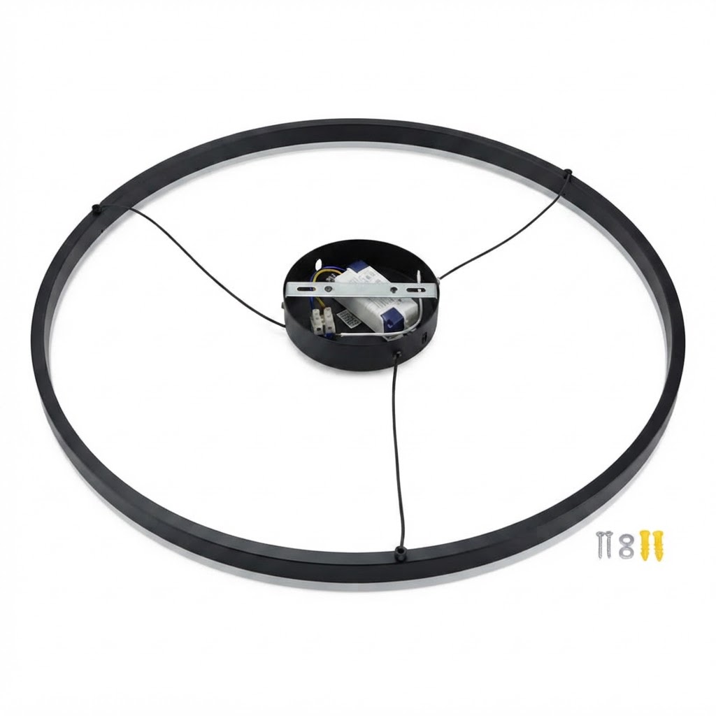 Висящ LED осветител 22W 3000K черен 3