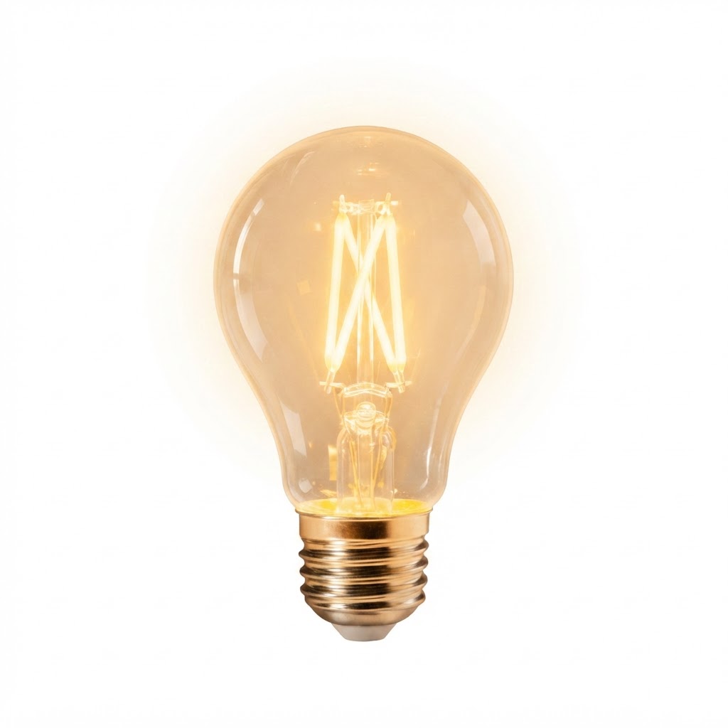 LED крушка a60 4W 400lm E27  2700K филамент - димеруема 2