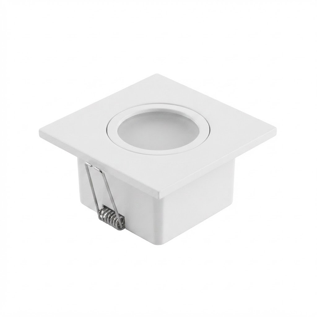 1W LED луничка квадратна бяла 220v 60lm 3000K 2