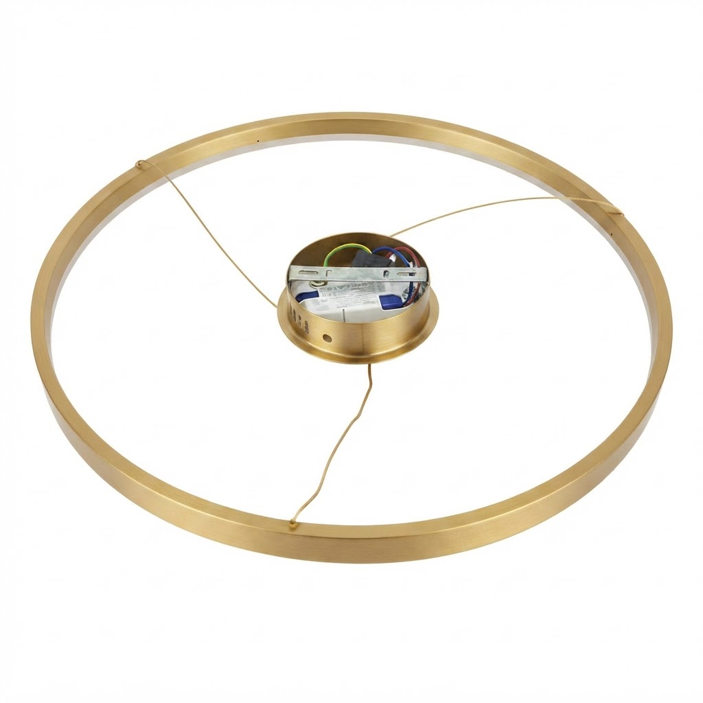 Висящ LED осветител 22W 3000K златист 3