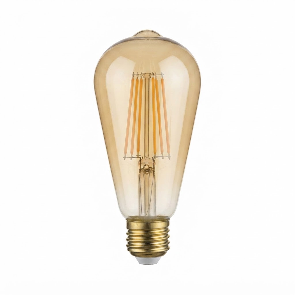 LED крушка st64 8W 700lm 2500K E27  златиста 3