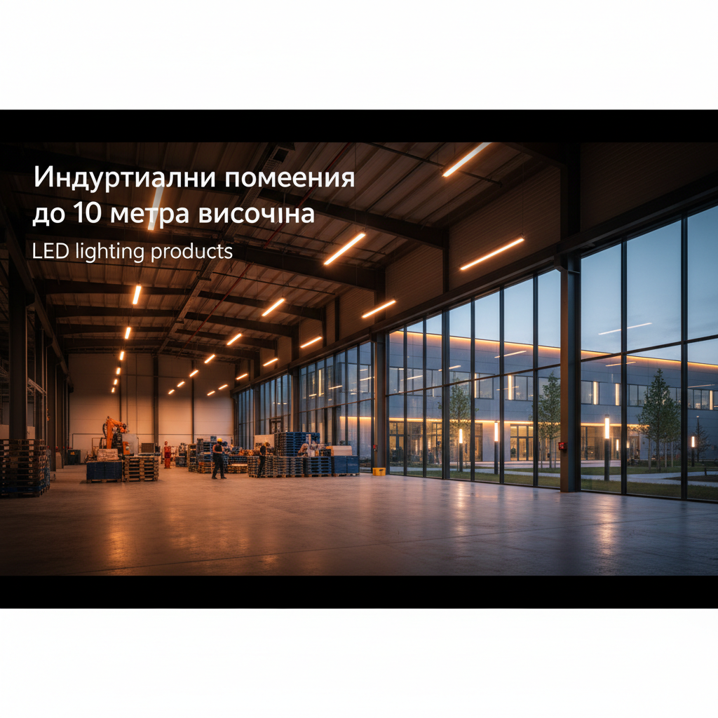 Индустриални помещения до 8 метра височина