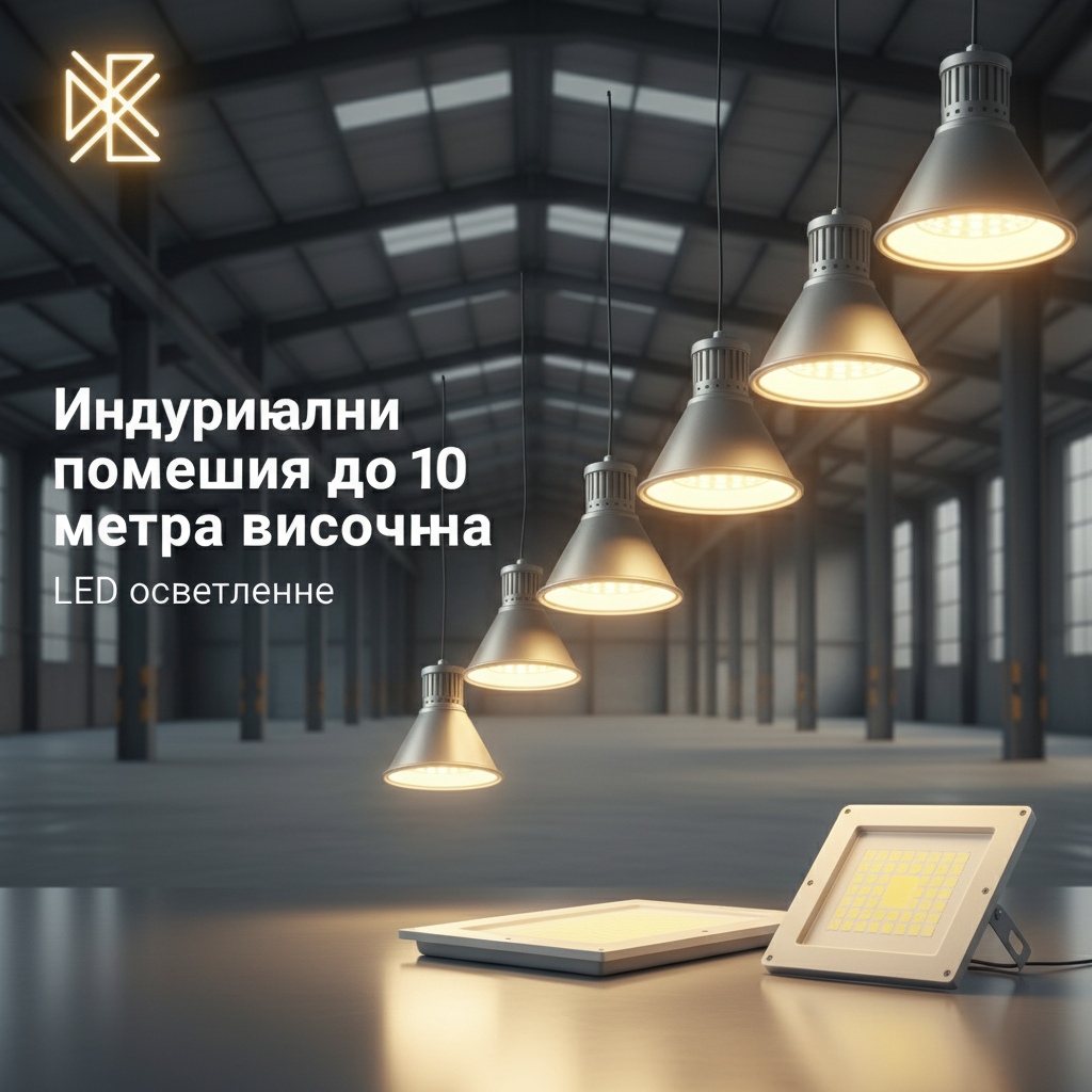 Индустриални помещения до 8 метра височина