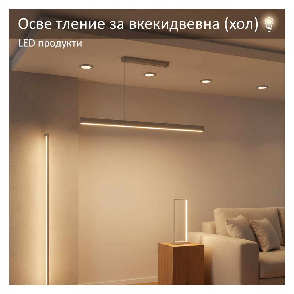Осветление за всекидневна (хол)