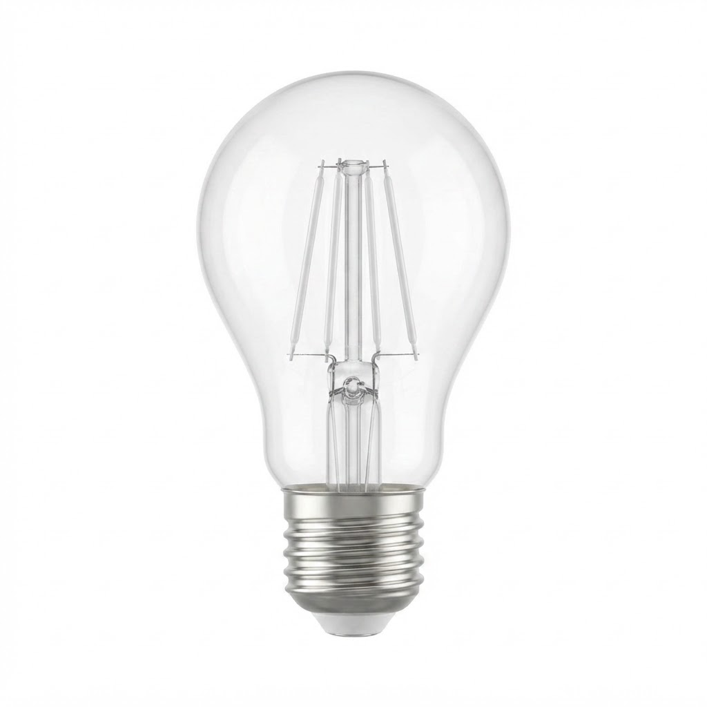 LED крушка a60 5W 600lm E27  6000K филамент 3