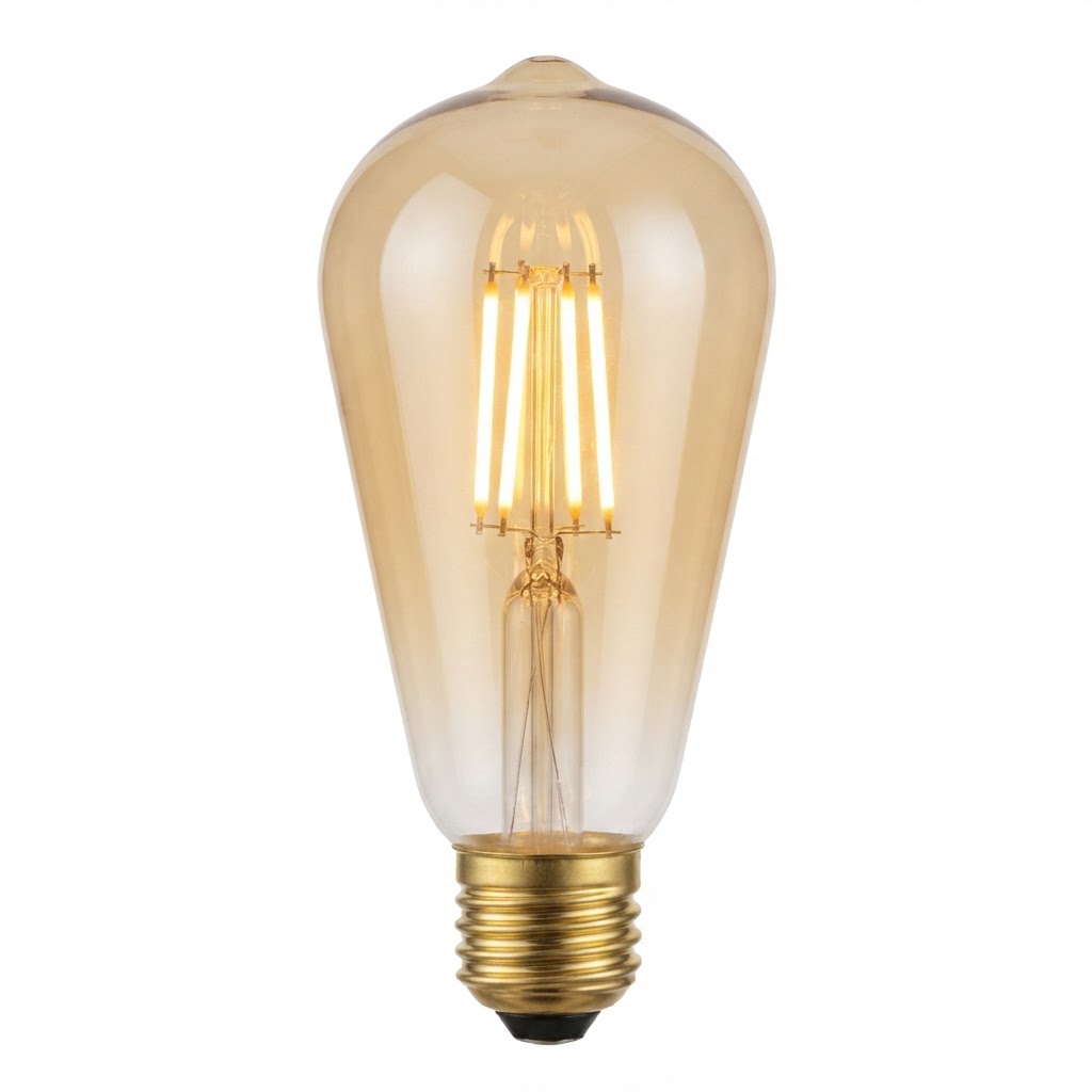 LED крушка st64 6W 540lm 2500K E27  златиста 2