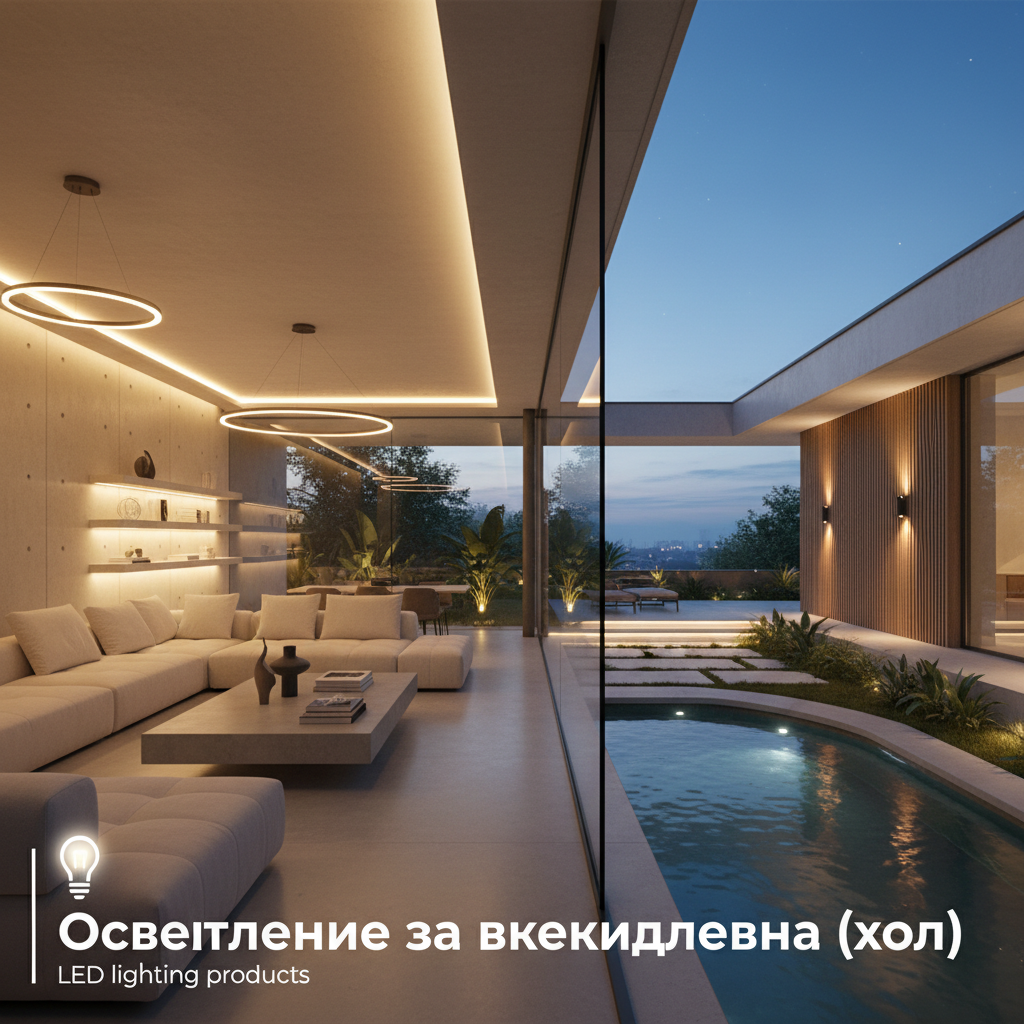 Осветление за всекидневна (хол)
