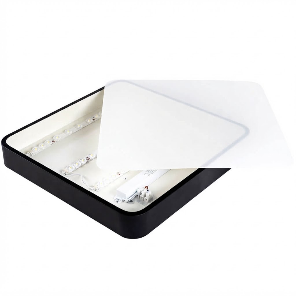 LED квадратен сейлинг  30W  2250lm 3000K - черен 4