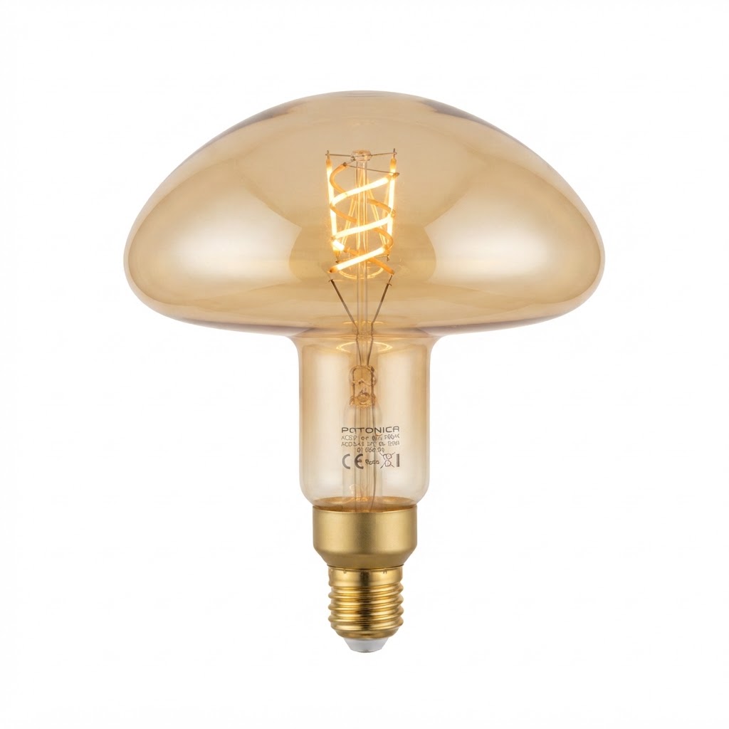 LED крушка E27 ms200 8W 810lm 1800K златиста димеруема 2