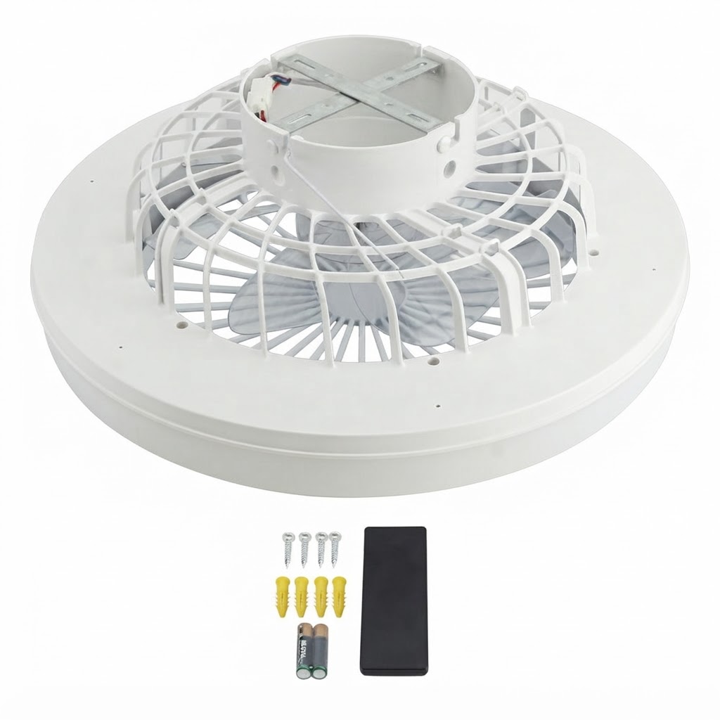 LED вентилатор за таван 36W 3CCT 2880LM 100-240V бял с дистанционно управление 3
