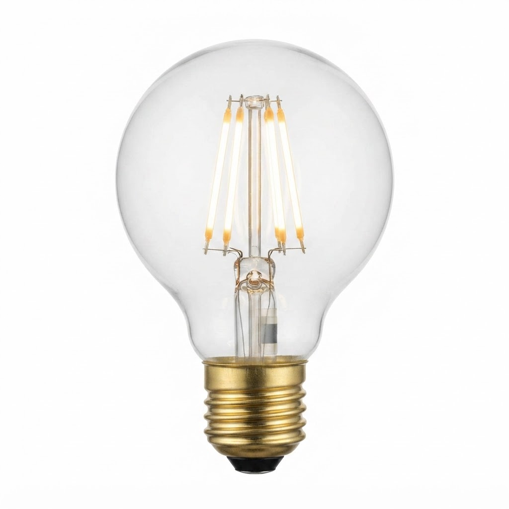 LED крушка g45 2W 200lm E27  6000K филамент 3