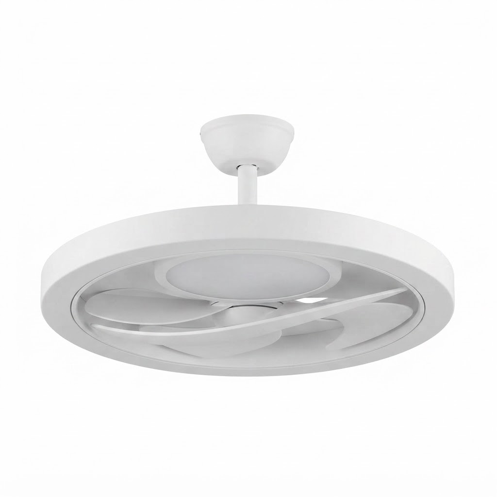 LED вентилатор за таван 36W 3CCT 2880LM бял слим - с дистанционно  2