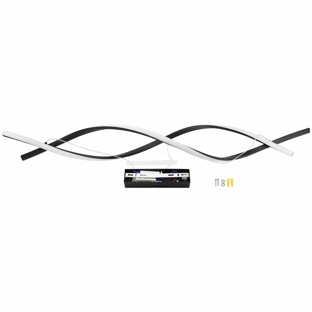 Висящ LED осветител 30W 3000K черен 3