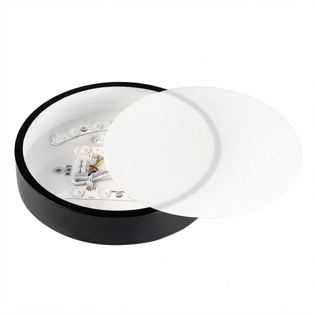 LED кръгъл сейлинг  18W  1350lm 4500K - черен 3