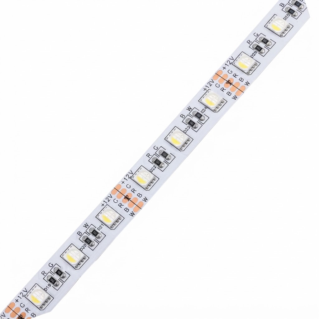 LED лента RGBWh 60l/m 24v 12mm 16Wm IP65 2