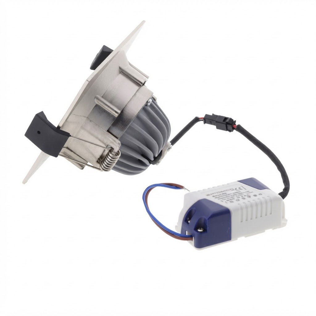LED COB луна 8W 2700K (топла бяла) Инокс 2