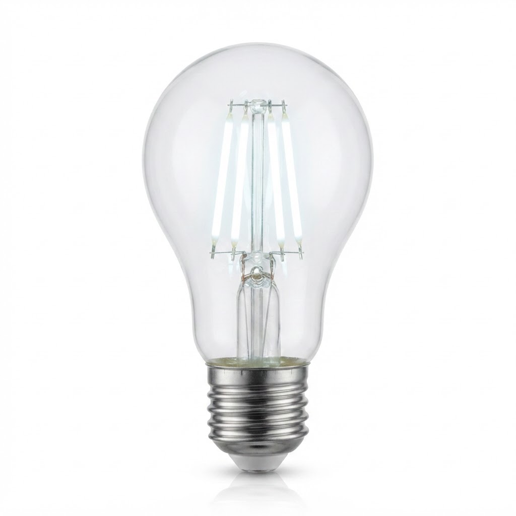 LED крушка a60 8W 810lm E27  6000K филамент 2